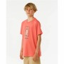 Camiseta de Manga Corta Hombre Rip Curl Lost Island Naranja