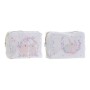 Trousse de toilette enfant DKD Home Decor Blanc (2 pcs) (20 x 8 x 14 cm)