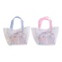 Sac Multi-usages DKD Home Decor Lapin Toile Bleu Rose Polyester Blanc (34 x 14 x 32 cm) (2 Unités)