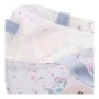 Sac Multi-usages DKD Home Decor Lapin Toile Bleu Rose Polyester Blanc (34 x 14 x 32 cm) (2 Unités)