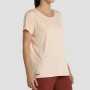 Camiseta de Manga Corta Mujer +8000 Acacia Beige