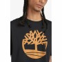 Camiseta de Manga Corta Hombre Timberland Kennebec River Tree Logo Negro