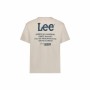 Camiseta de Manga Corta Hombre Lee Loose Marrón claro