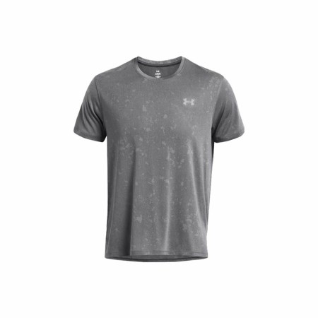 Camiseta de Manga Corta Hombre Under Armour Launch Splatter Gris