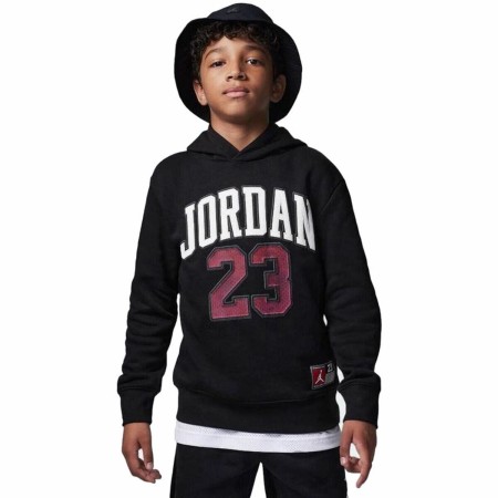 Sudadera Infantil Jordan Jordan Hbr Flc Po Negro