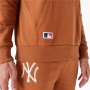 Sudadera con Capucha Mujer New Era League Essential New York Marrón