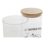 Boîte DKD Home Decor Bambou Verre Borosilicaté 10 x 10 x 22 cm 1,3 L (2 pcs)