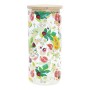 Boîte DKD Home Decor Fruité Bambou Verre Borosilicaté 10 x 10 x 22 cm (1400 ml)