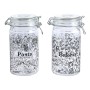 Boîte DKD Home Decor Verre Traditionnel 10 x 12.5 x 20 cm 1 L (2 pcs)