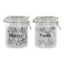 Boîte DKD Home Decor Verre Traditionnel 10 x 13 x 14 cm 720 ml (2 pcs)