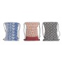 Sac à dos DKD Home Decor Ethnique Bleu Orange Coton (3 pcs)