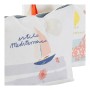 Trousse de toilette DKD Home Decor Blanc Polyester méditerranéen Toile (3 pcs) (30 x 8 x 21 cm)