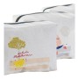 Trousse de toilette DKD Home Decor Blanc Polyester méditerranéen Toile (3 pcs) (20 x 8 x 14 cm)