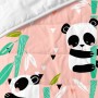 Colcha HappyFriday Moshi Moshi Rosa 100 x 130 cm Oso Panda