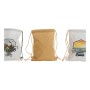 Sac à dos DKD Home Decor Glamping Blanc Vert Coton Ocre (4 pcs)