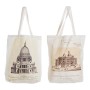 Sac Multi-usages DKD Home Decor Maisons Beige (2 pcs) (43 x 15 x 65 cm)