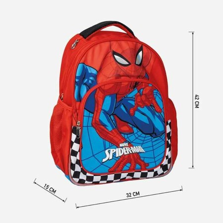 Mochila Escolar Spider-Man Rojo 32 x 15 x 42 cm