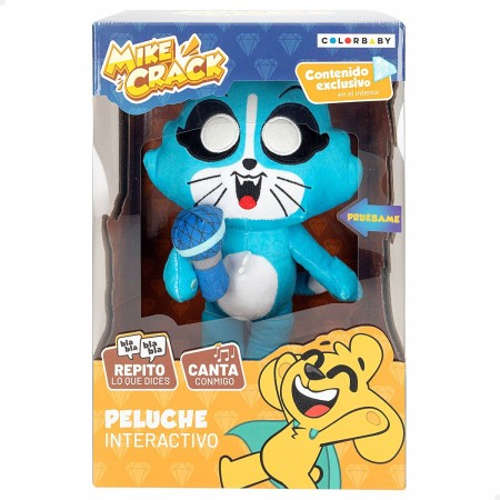 Peluche con Sonido Mikecrack Akela 25 cm Azul