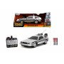 Coche Radio Control Back to the Future Delorean Plateado 1:16