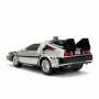 Coche Radio Control Back to the Future Delorean Plateado 1:16