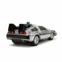 Coche Radio Control Back to the Future Delorean Plateado 1:16