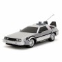 Coche Radio Control Back to the Future Delorean Plateado 1:16