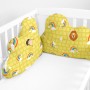 Protector de Cuna HappyFriday Basic Kids Yellow bricks Multicolor 60 x 40 cm