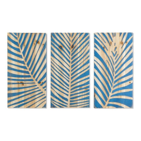 Cadre DKD Home Decor Leaf Tropical Feuille d'une plante (25 x 3 x 48 cm)