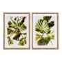 Cadre DKD Home Decor Plants Feuille d'une plante (50 x 2,5 x 70 cm) (2 Unités)