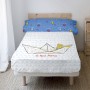 Jeu de draps HappyFriday Le Petit Prince Navire Multicouleur Lit 1 persone 2 Pièces