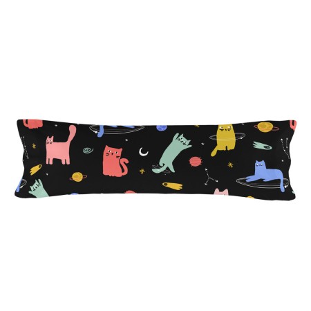 Funda de almohada HappyFriday Aware Cosmic cats Multicolor 45 x 125 cm