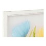 Cadre DKD Home Decor Happy Flowers Fleurs (70 x 2,5 x 100 cm) (2 Unités)