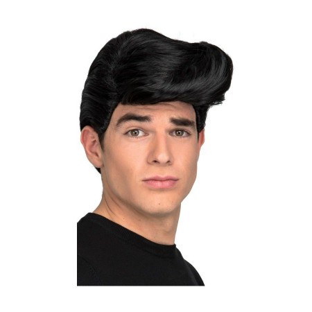 Perruque cheveux courts Noir Elvis Presley