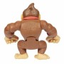 Figura Articulada Jakks Pacific Donkey Kong Super Mario Bros Marrón Plástico