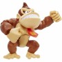 Figura Articulada Jakks Pacific Donkey Kong Super Mario Bros Marrón Plástico