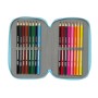 Pochette à crayons triple Bluey Bleu ciel 12,5 x 19,5 x 5,5 cm 36 Pièces