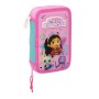 Plumier Doble Gabby's Dollhouse Party Rosa 12.5 x 19.5 x 4 cm 28 piezas