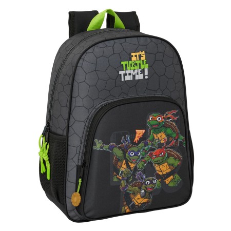 Mochila Escolar Teenage Mutant Ninja Turtles Negro Gris 33 x 42 x 14 cm