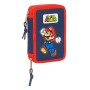 Plumier Doble Super Mario World Azul marino 12.5 x 19.5 x 4 cm 28 piezas