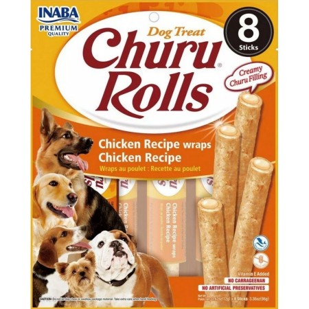 Snack pour chiens Inaba Churu Rolls Chicken Poulet 8 x 12 g