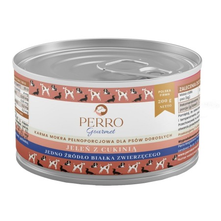 Alimentation humide PERRO Gourmet Deer with zucchini 200 g