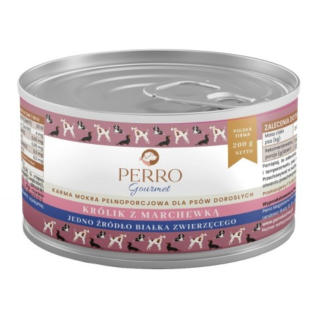 Comida húmeda PERRO Gourmet Rabbit with carrot 200 g