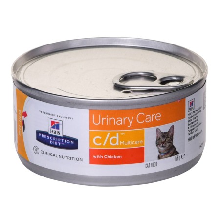 Aliments pour chat Hill's PRESCRIPTION DIET c/d Poulet Cochon 156 g