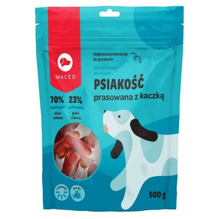 Snack para Perros Maced MACED Pressed bone with duck - masticable para perros - 500g Pato 500 g