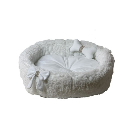 Cama para mascota GO GIFT L Blanco 55 x 18 x 5 cm