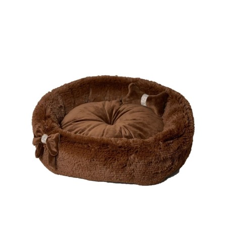 Cama para mascota GO GIFT L Chocolate 55 x 18 x 5 cm