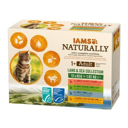 Comida para gato Eukanuba Naturally Adult Pescado 12 x 85 g