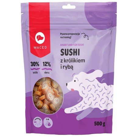 Snack para Perros Maced Rabbit for sushi with fish Pescado Conejo 500 g