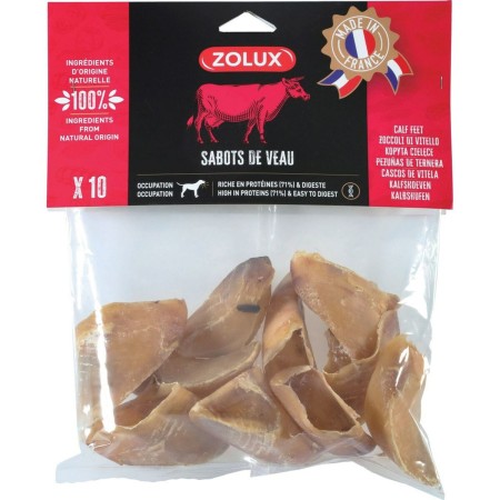 Mordedor de perro Zolux Calf hooves Carne de vacuno 300 g