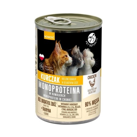 Comida para gato PETREPUBLIC Monoprotein Chicken Pollo 400 g